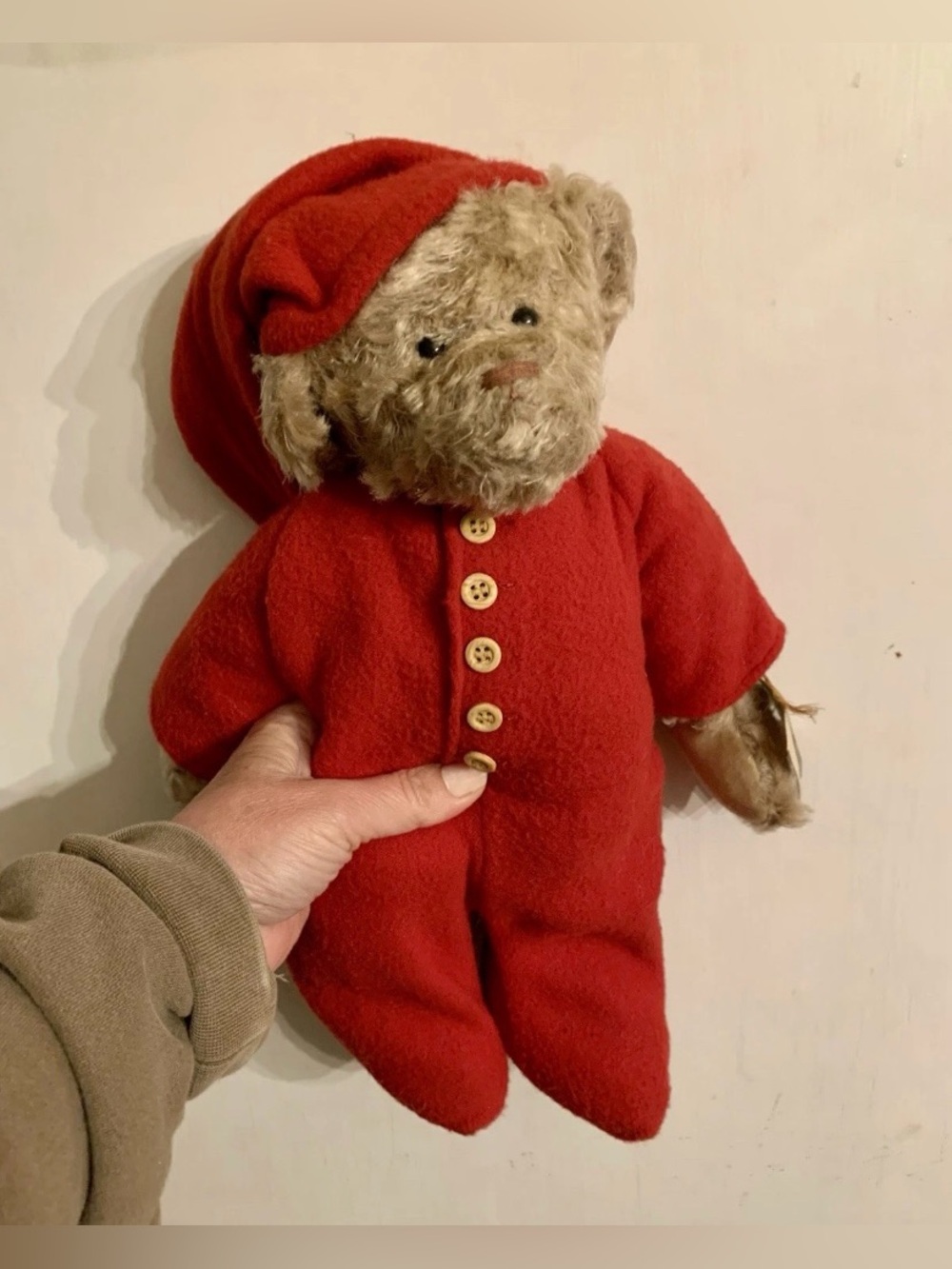 Ganz Cottage Collectible Teddy Bear PJ 13” Weighted Beanbag Teddy Bear Plush